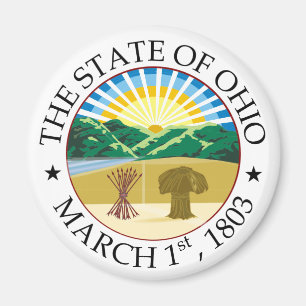 Ohio-Zeichen Magnet