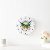 Ohio-Zeichen Runde Wanduhr (Zuhause)