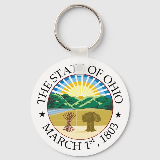 Ohio-Zeichen Schlüsselanhänger (Vorderseite)