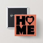Ohio Zuhause Heart Staat Button Abzeichen Button (Vorne & Hinten)