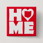 Ohio Zuhause Heart Staat Button Abzeichen Button (Vorderseite)