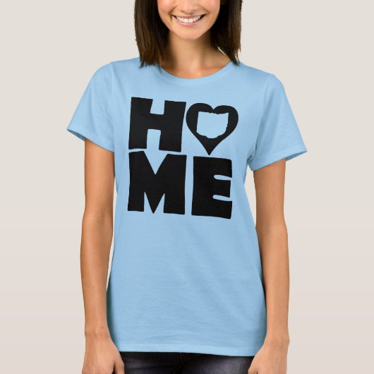 Ohio Zuhause Heart Staat T - Shirt T-Shirts (Vorderseite)