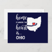 Ohio Zuhause ist das Herz Postkarte (Vorne/Hinten)