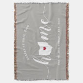 Ohio Zuhause Staat Personalisiert Decke (Vorderseite Vertikal)