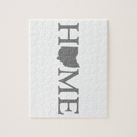 Ohio Zuhause Staat Word Art Puzzle (Vertikal)