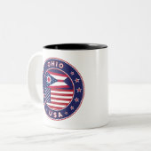 Ohio Zweifarbige Tasse (Vorderseite Links)