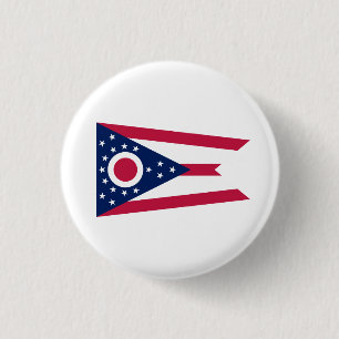 Ohioan Flag, Flagge von Ohio Button