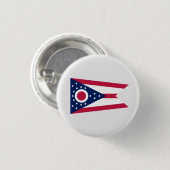Ohioan Flag, Flagge von Ohio Button (Vorne & Hinten)