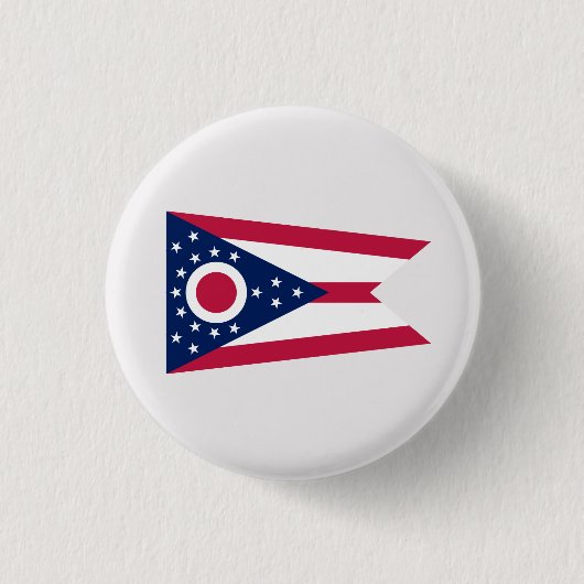 Ohioan Flag, Flagge von Ohio Button (Vorderseite)