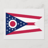 Ohioan Flag, Flagge von Ohio Postkarte (Vorderseite)