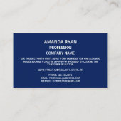 Ohioan Flag, Flagge von Ohio Visitenkarte (Rückseite)