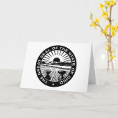 Ohioan Seal, Seal of Ohio Karte (Gelbe Blume)