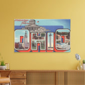 OhioGroße BuchstabenszenenOhio Leinwanddruck (Insitu (Wohnzimmer))