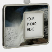 Ohiopyle Falls in Pennsylvania Rahmen-Ornament Silber (Rechts)