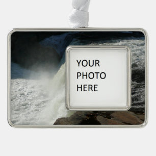 Ohiopyle Falls in Pennsylvania Rahmen-Ornament Silber