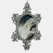 Ohiopyle Falls in Pennsylvania Schneeflocken Zinn-Ornament (Links)