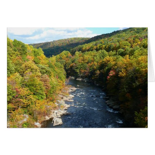 Ohiopyle Fluss im Herbst I Pennsylvania Herbst (Vorderseite (Horizontal))