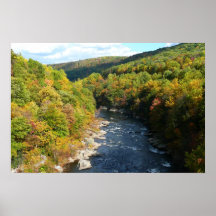 Ohiopyle Fluss im Herbst I Pennsylvania Herbst