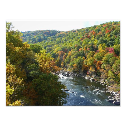 Ohiopyle Fluss im Herbst II Pennsylvania Herbst Fotodruck (Vorne)
