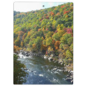 Ohiopyle Fluss im Herbst II Pennsylvania Herbst Klemmbrett (Rückseite)