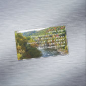 Ohiopyle Fluss im Herbst II Pennsylvania Herbst Magnetische Visitenkarte (Beispiel)