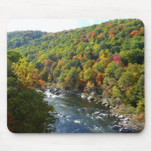 Ohiopyle Fluss im Herbst II Pennsylvania Herbst Mousepad
