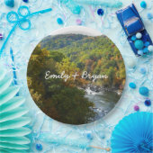 Ohiopyle Fluss im Herbst II Pennsylvania Herbst Pappteller (Party)