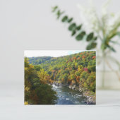 Ohiopyle Fluss im Herbst II Pennsylvania Herbst Postkarte (Stehend Vorderseite)