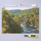 Ohiopyle Fluss im Herbst II Pennsylvania Herbst Seidenpapier (Handwerk)