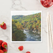 Ohiopyle Fluss im Herbst II Pennsylvania Herbst Serviette (Beispiel)