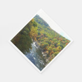 Ohiopyle Fluss im Herbst II Pennsylvania Herbst Serviette (Ecke)