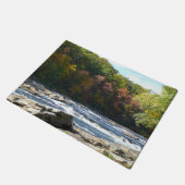 Ohiopyle River Rapids in Herbst Pennsylvania Herbs Fußmatte (Schrägansicht)