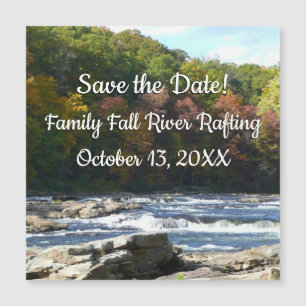 Ohiopyle River Rapids in Herbst Pennsylvania Herbs Magnetkarte