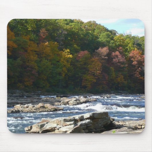 Ohiopyle River Rapids in Herbst Pennsylvania Herbs Mousepad (Vorne)
