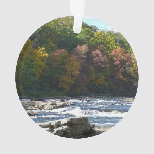 Ohiopyle River Rapids in Herbst Pennsylvania Herbs Ornament (Rückseite)
