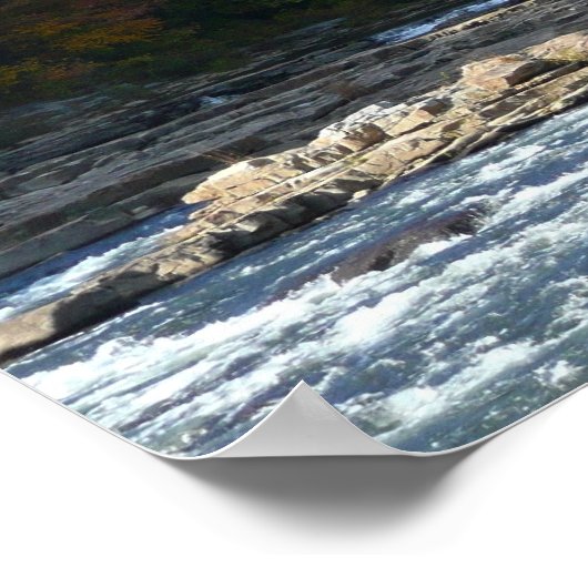 Ohiopyle River Rapids in Herbst Pennsylvania Herbs Poster (Ecke)