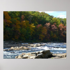 Ohiopyle River Rapids in Herbst Pennsylvania Herbs Poster