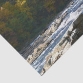 Ohiopyle River Rapids in Herbst Pennsylvania Herbs Seidenpapier (Ausschnitt)