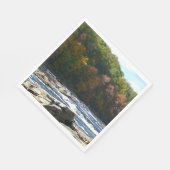 Ohiopyle River Rapids in Herbst Pennsylvania Herbs Serviette (Ecke)