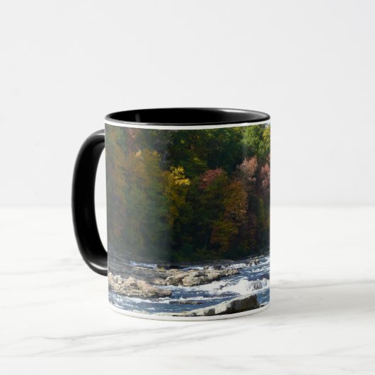 Ohiopyle River Rapids in Herbst Pennsylvania Herbs Tasse (Vorderseite Links)