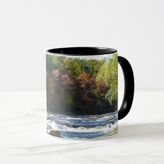 Ohiopyle River Rapids in Herbst Pennsylvania Herbs Tasse (VorderseiteRechts)