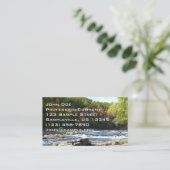 Ohiopyle River Rapids in Herbst Pennsylvania Herbs Visitenkarte (Stehend Vorderseite)