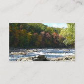 Ohiopyle River Rapids in Herbst Pennsylvania Herbs Visitenkarte (Rückseite)