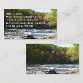 Ohiopyle River Rapids in Herbst Pennsylvania Herbs Visitenkarte (Vorne/Hinten)