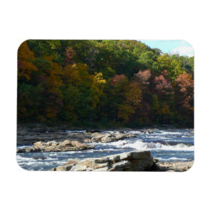 Ohiopyle River Stromschnellen im Herbst Pennsylvan Magnet