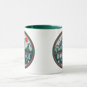 Ohiopyle Staat Park Pennsylvania Retro Sunset Tasse (Zentrum)