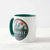 Ohiopyle Staat Park Pennsylvania Retro Sunset Tasse (Vorderseite Links)