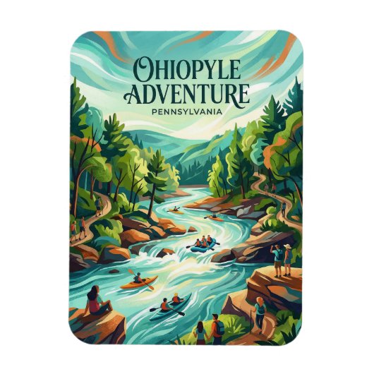 Ohiopyle State Park Pennsylvania Magnet (Vertikal)