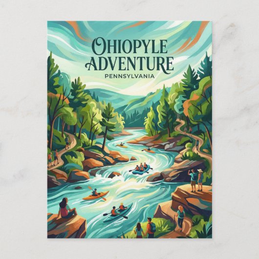 Ohiopyle State Park Pennsylvania Postkarte (Vorderseite)