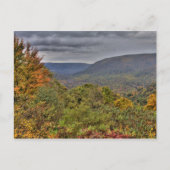 Ohiopyle Valley Aussicht im Herbst, Pennsylvania Postkarte (Vorderseite)